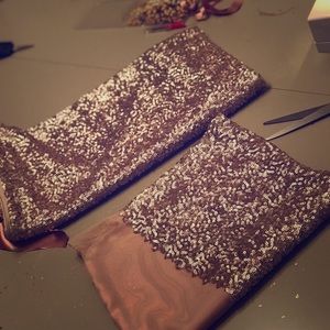 Clutch with matching mini bag